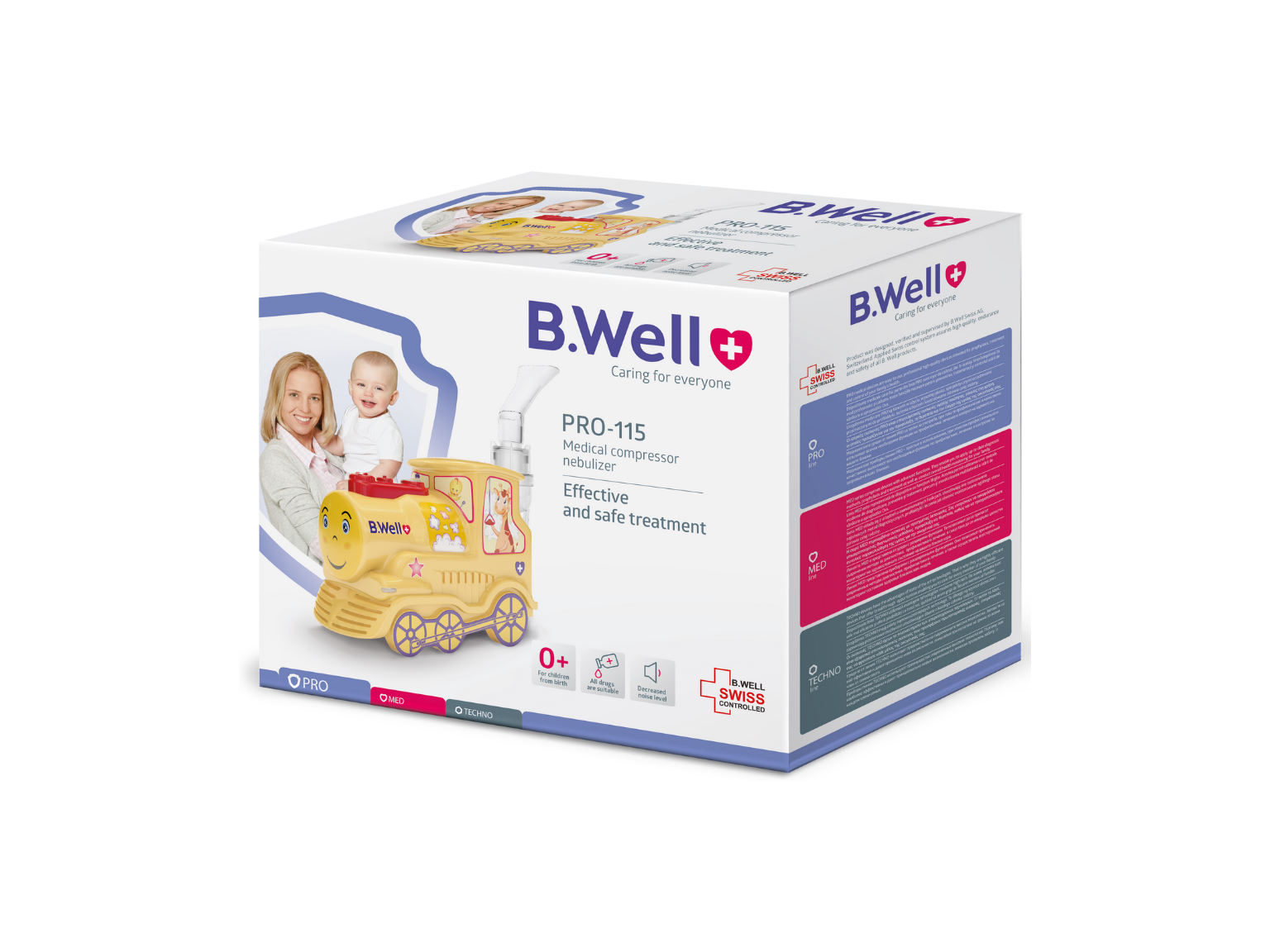 B.Well Pro-115 Compressor Nebulizer Train