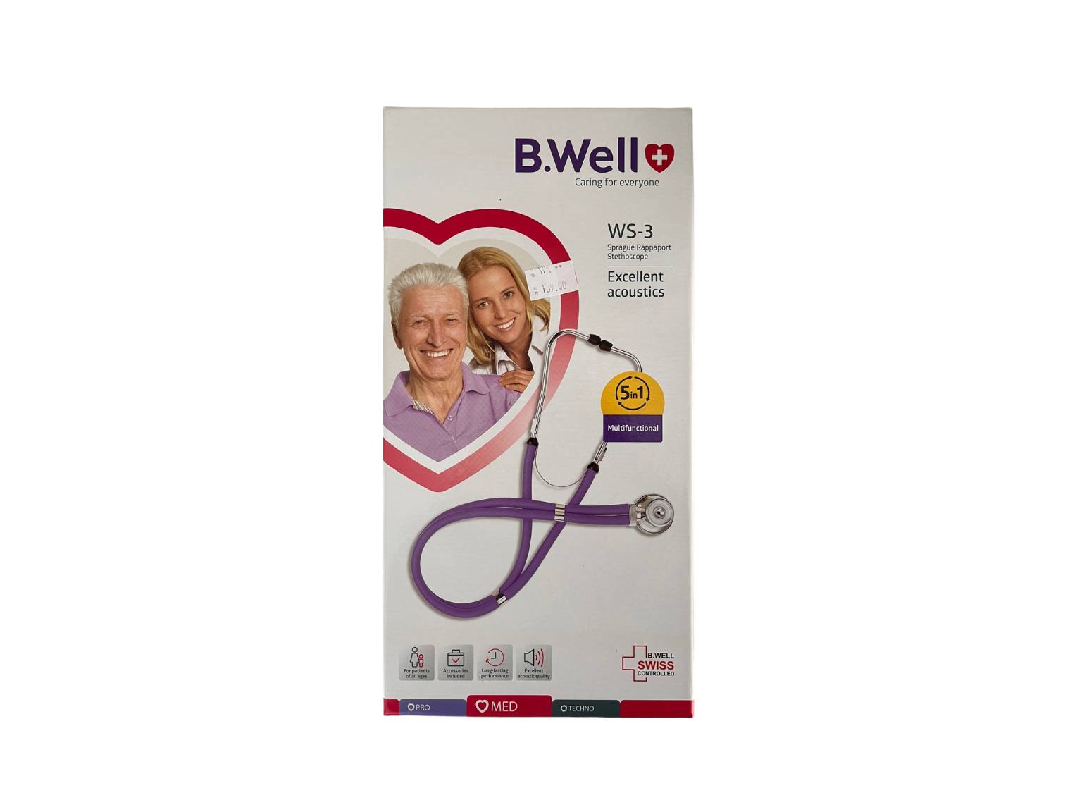 B.Well WS-3 Lilac Stethoscope