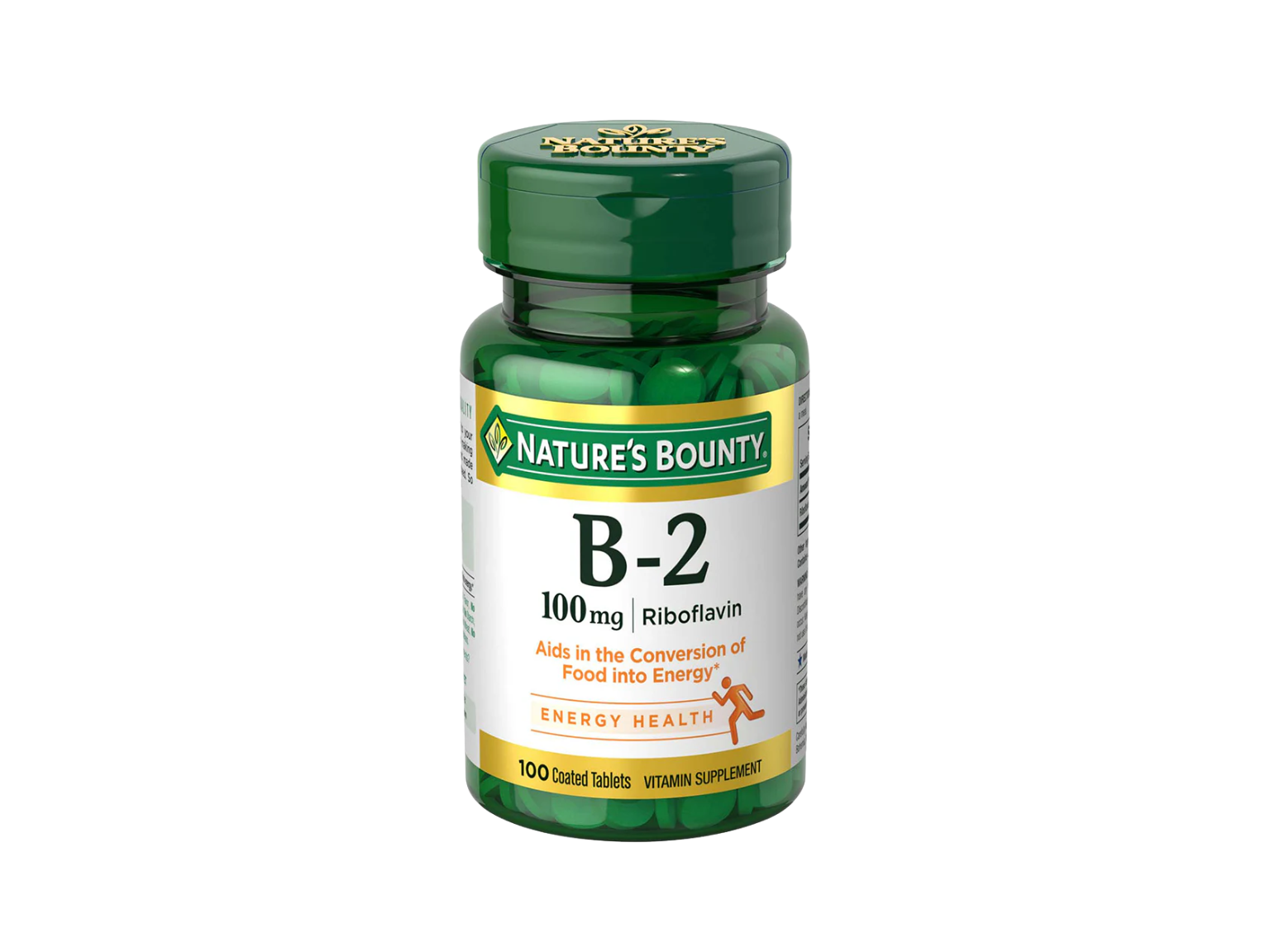 Nature's Bounty Vitamin B2 100 mg Tab 100's
