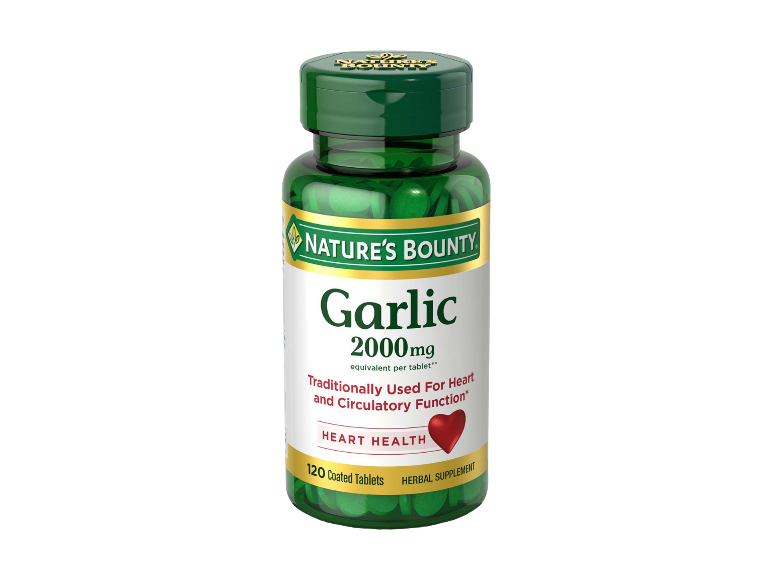 Nature's Bounty Garlic 2000mg Odorless - 120 Tablets