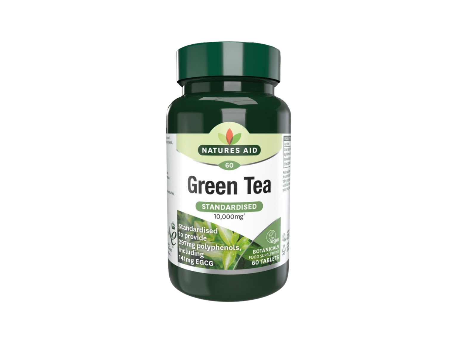 Nature's Aid Green Tea 10,000mg -  60 Tablets