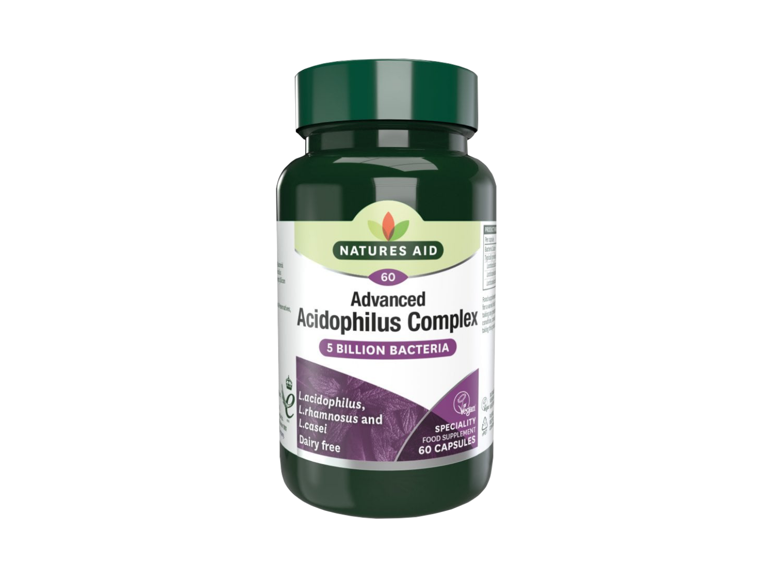 Natures Aid Acidophilus Complex - 60 Capsules