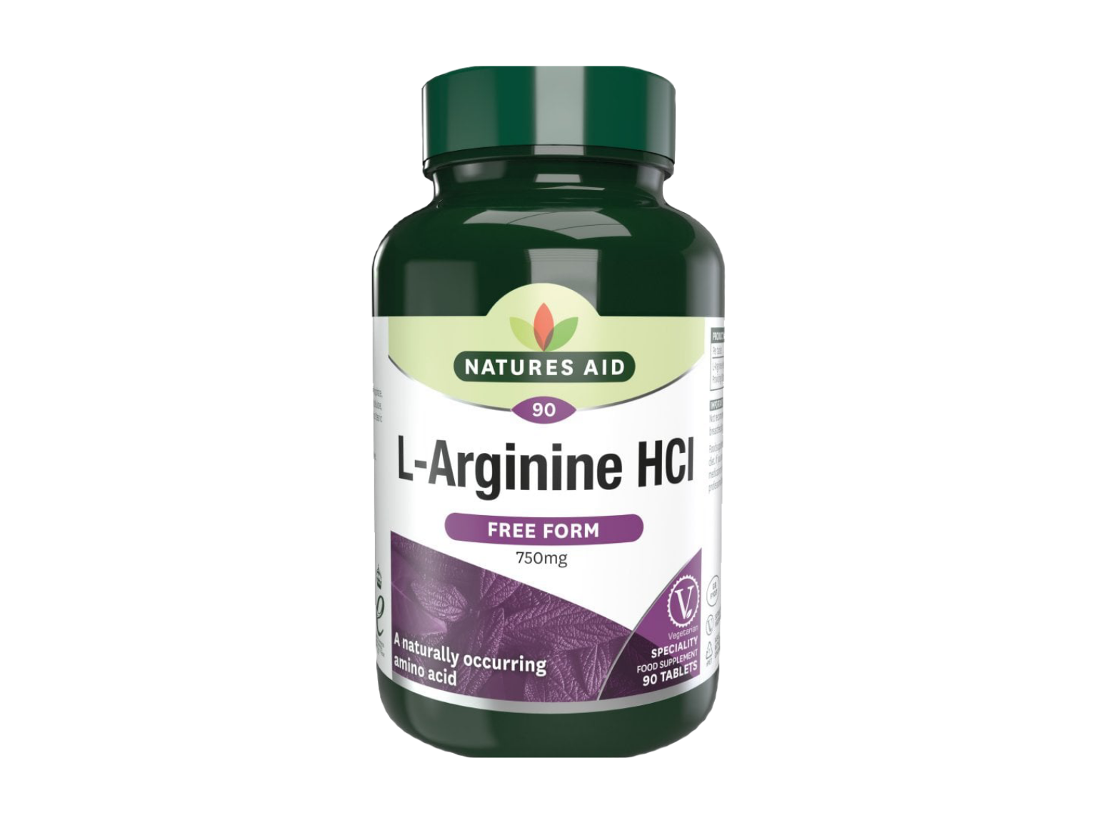 Natures Aid L-Arginine HCL 750mg - 90 Tablets