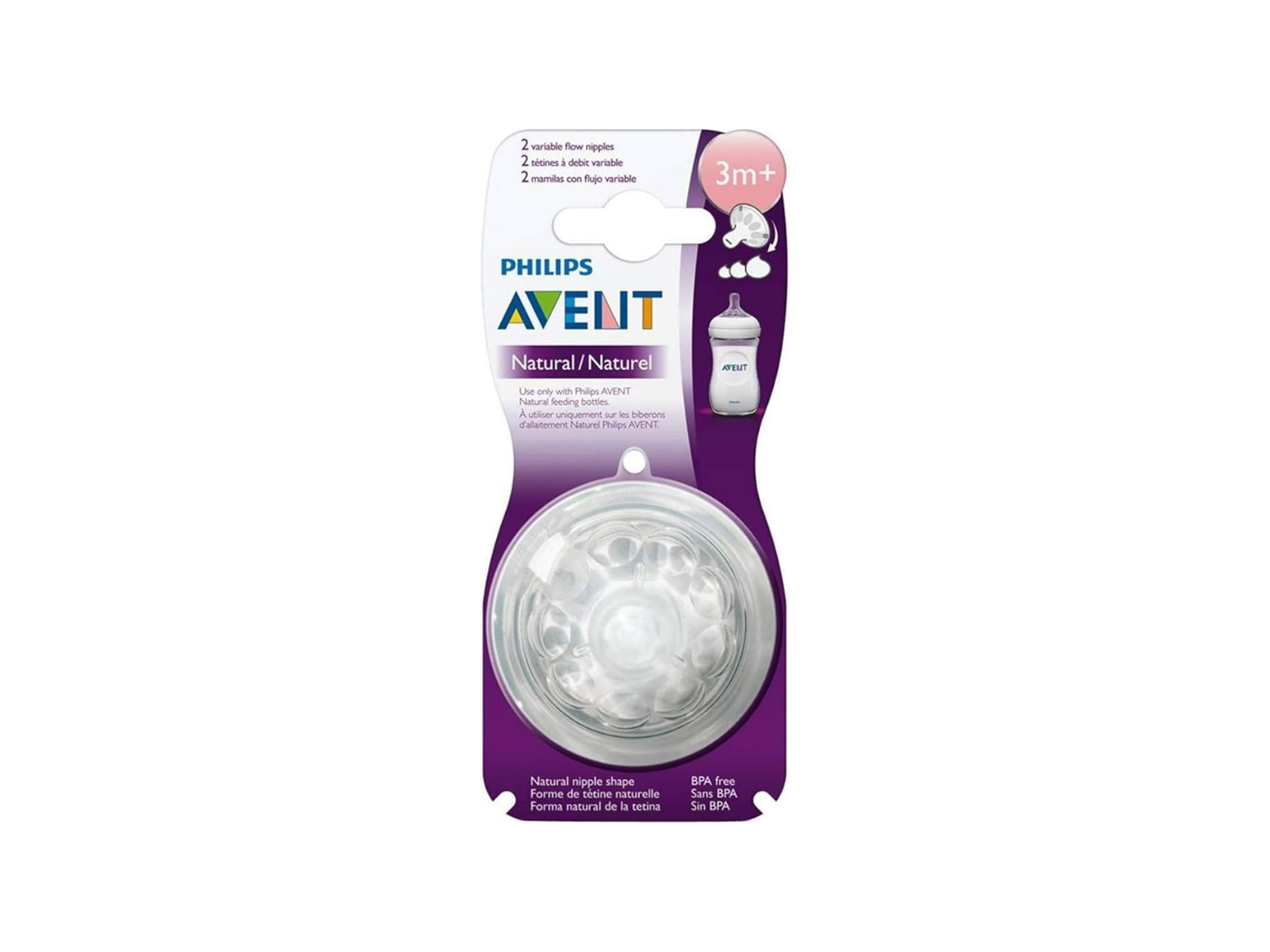 Philips Avent Natural 2.0 Feeding Teats Variable X2