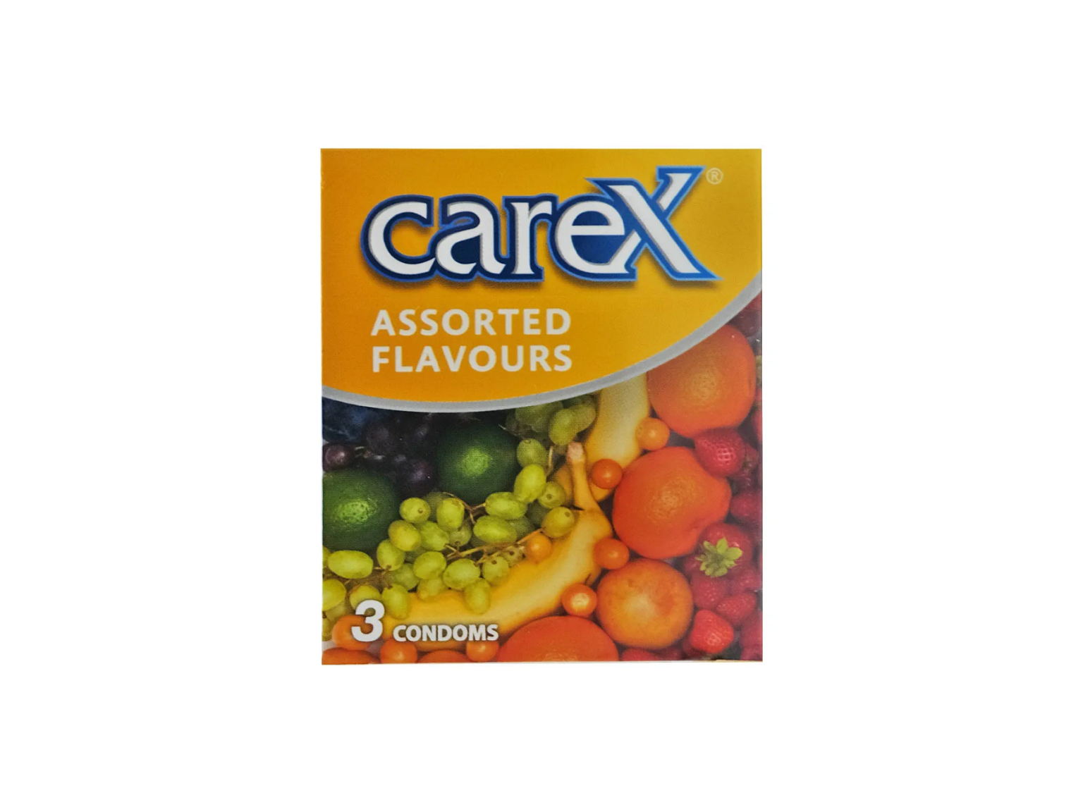 Carex Condom - Assorted Flavours - 3 Pieces