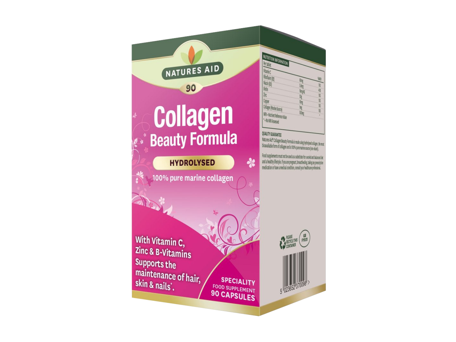 Nature's Aid Collagen Beauty Formula - 90 Capsules