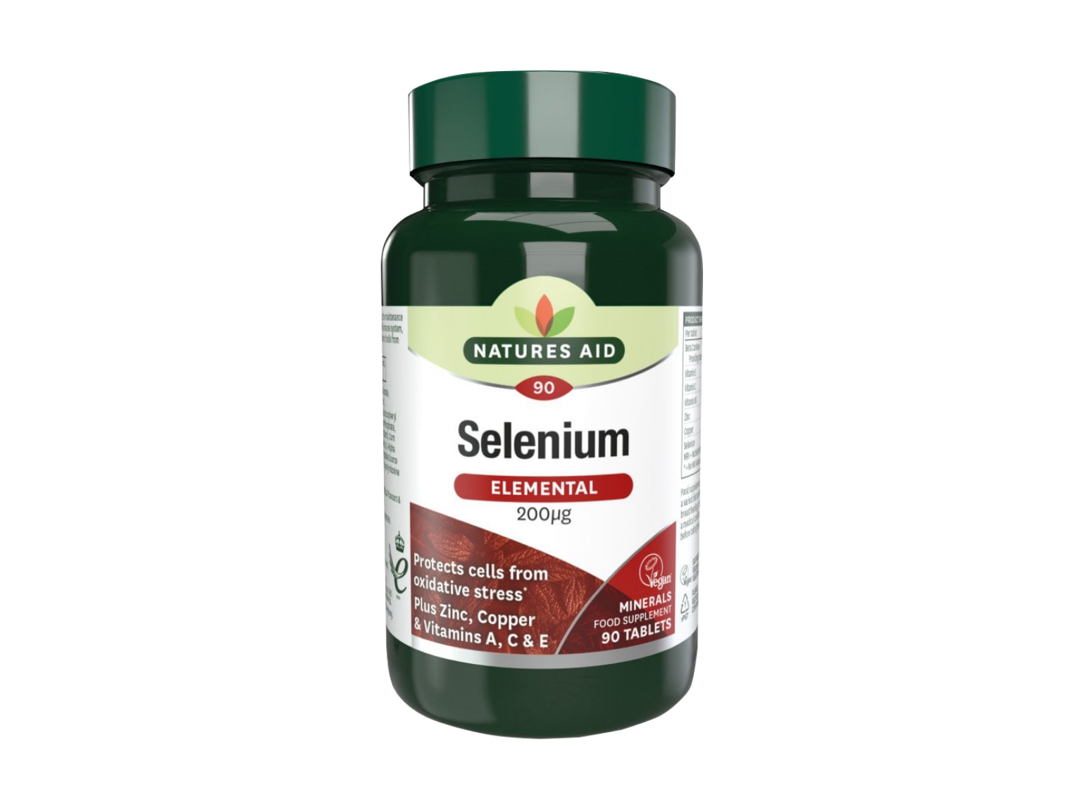 Nature's Aid Selenium 200mcg Elemental - 90 Tablets