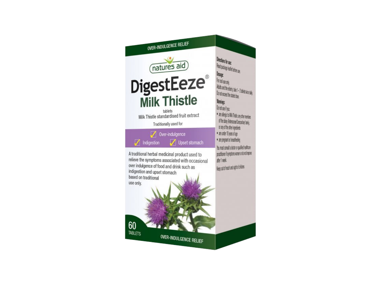 Nature's Aid DigestEeze Milk Thistle Tablets - 60 Tablets