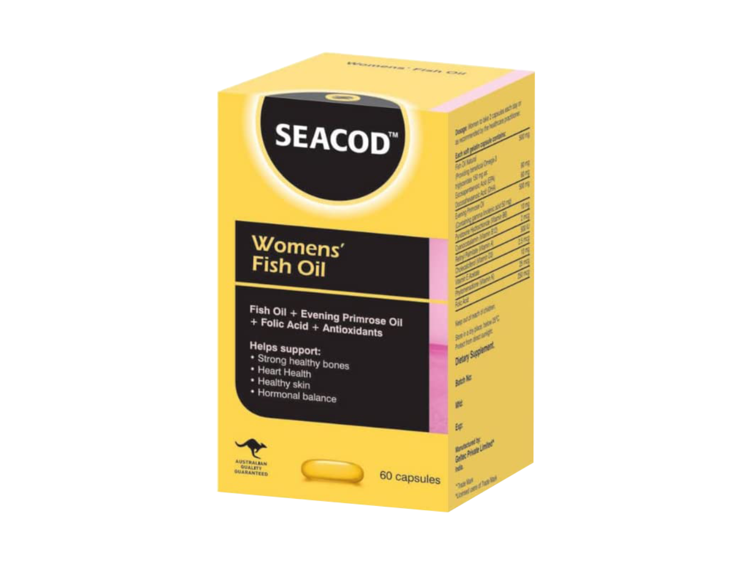 Geltec Seacod Womens' Fish Oil - 60 Capsules