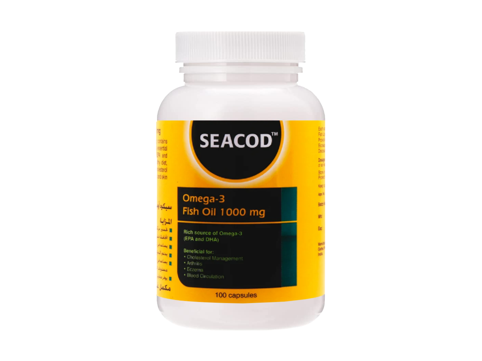 Geltec Seacod Omega-3 Fish Oil 1000mg 100 Capsules