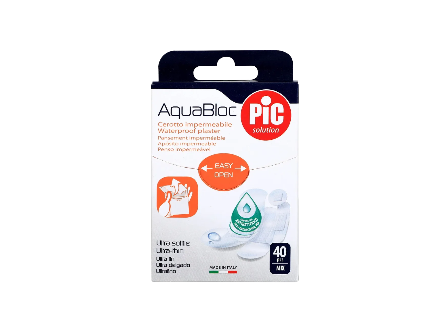 PIC Aquabloc 40 Plasters Assorted