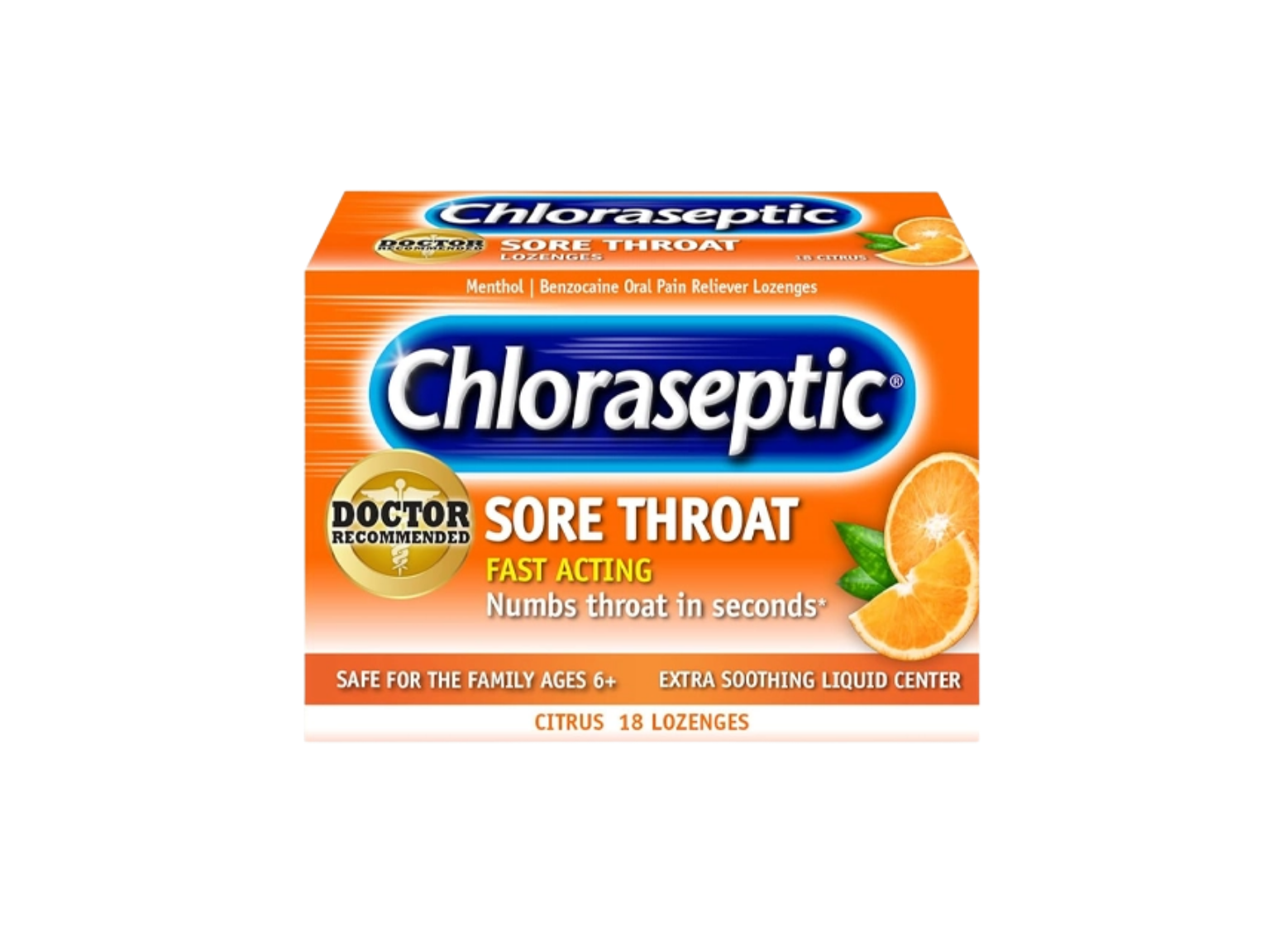 Chloraseptic Citrus Flavor 18 Lozenges
