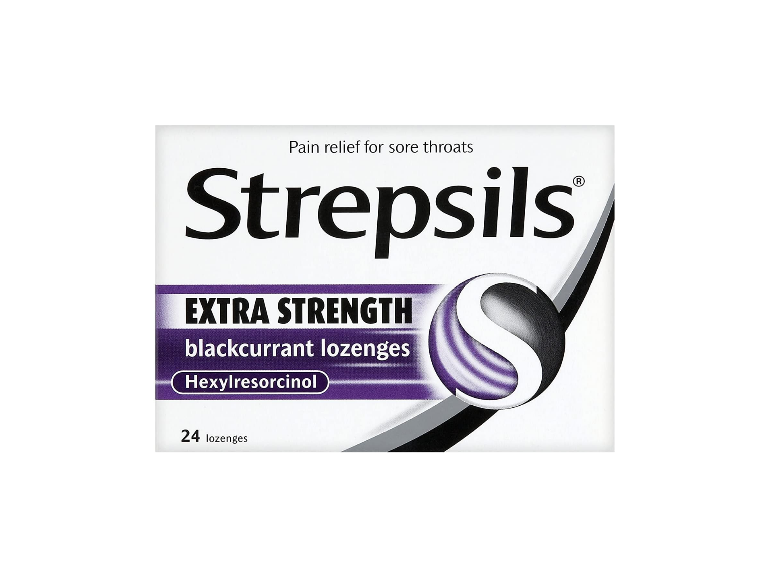Strepsils Extra Strength Blackcurrant - 24 Lozenges