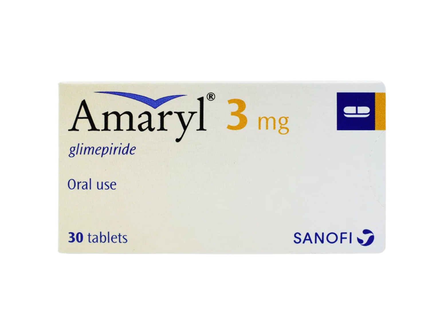 Amaryl 3mg - 30 Tablets