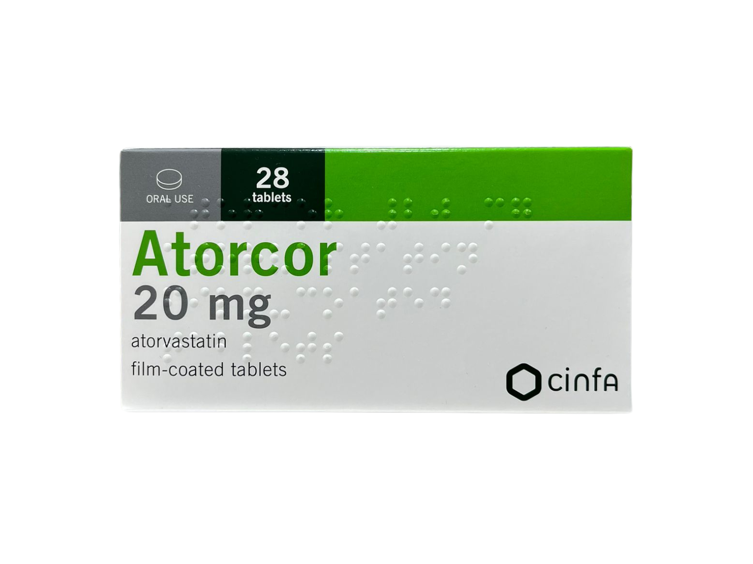 Atorcor 20mg - 28 Tablets
