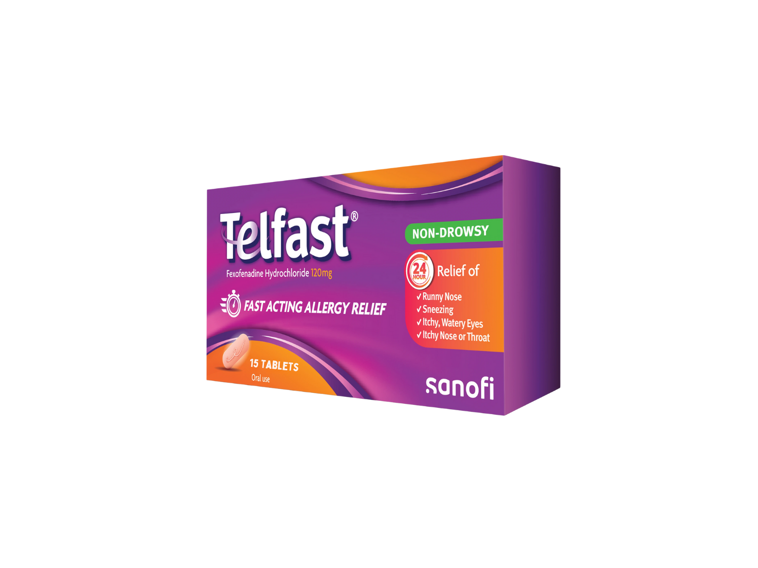 Telfast 120mg - 15 Tablets