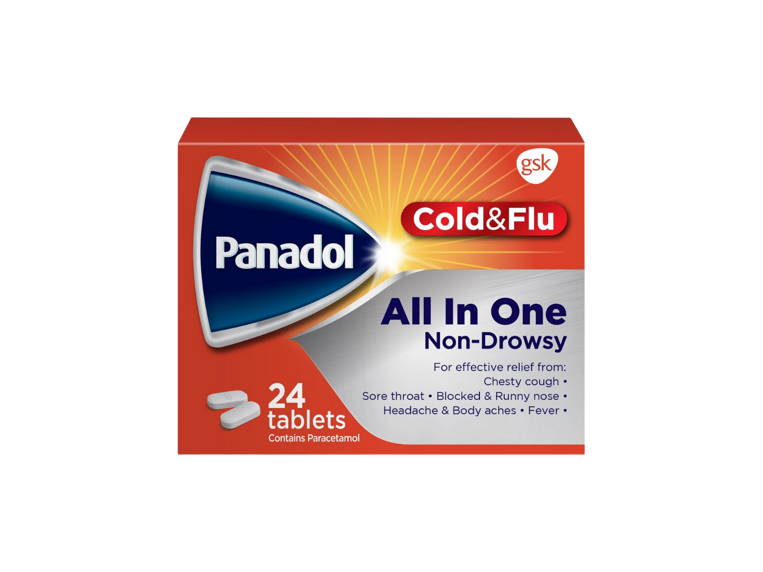 Panadol All In One - 24 Tablets