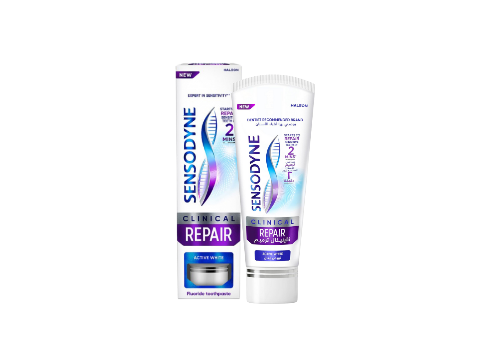 Sensodyne Clinical Repair Active White Toothpaste 75g