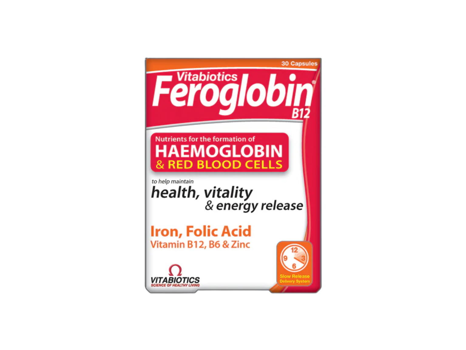 Vitabiotics Feroglobin - 30 Capsules