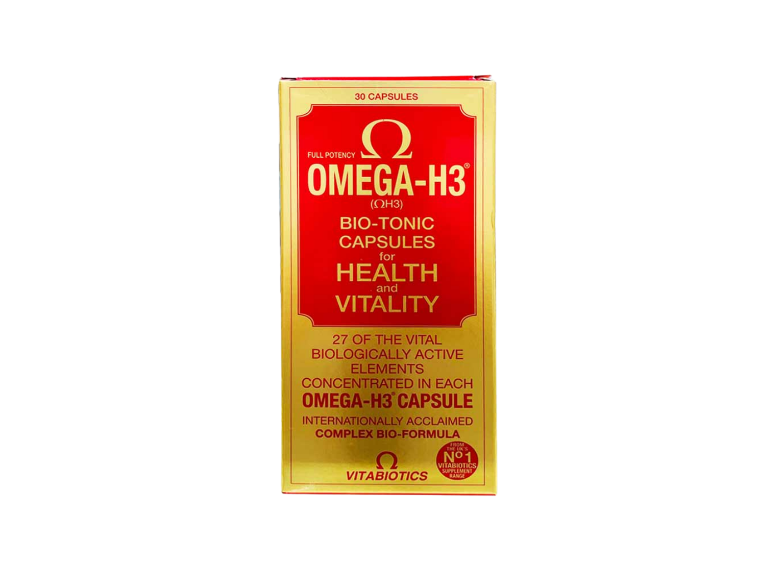 Vitabiotics Omega H3 Bio Tonic Capsules - 30 Capsules