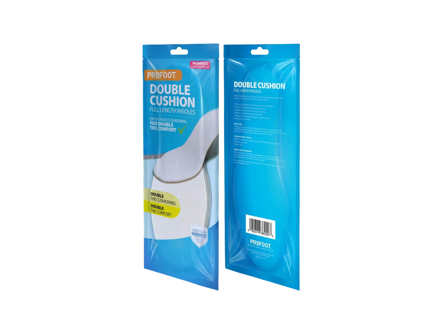 Profoot Double Cushion Insole Women 1 Pair