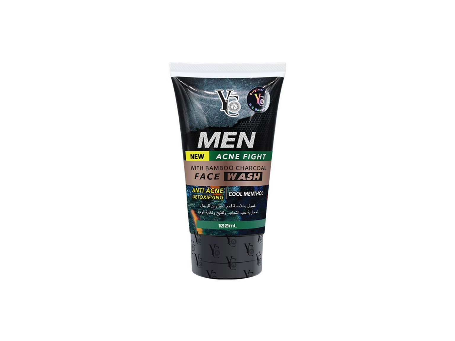 YC Men Acne Fight With Bamboo Charcoal Face Wash 100ml
