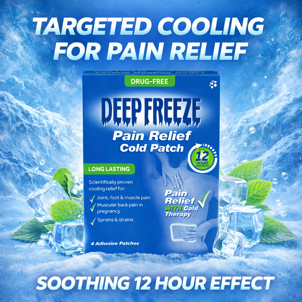Mentholatum Deep Freeze Pain Relief Cold Patch - 4pcs
