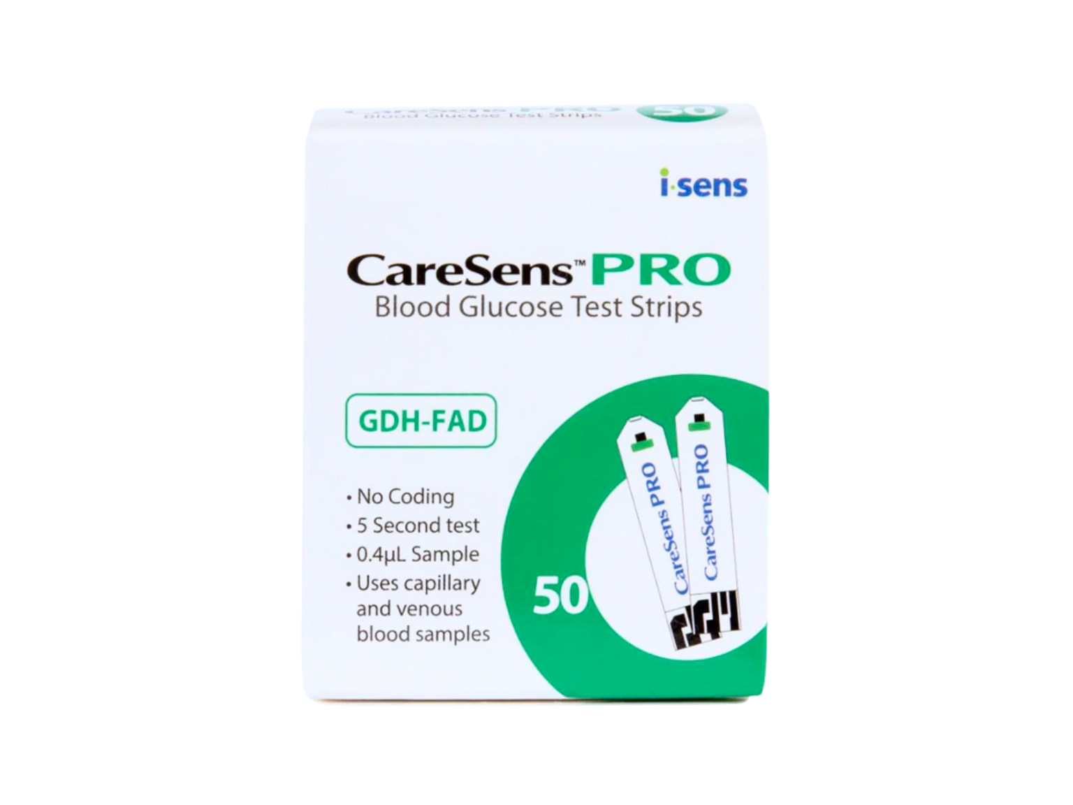 CareSens Pro Blood Glucose Test Strips 50s