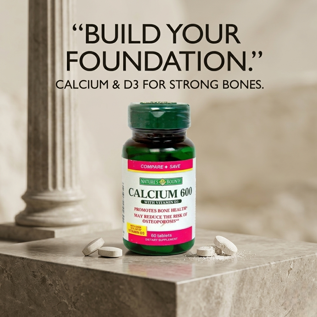 Nature's Bounty Calcium 600 + D (Caltrate + D) - 60 Tablets