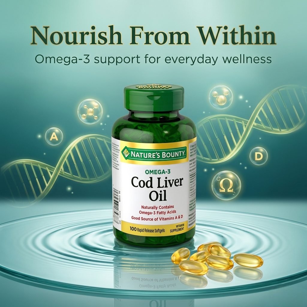 Nature's Bounty COD Liver Oil/Omega 3 - 100 Softgels