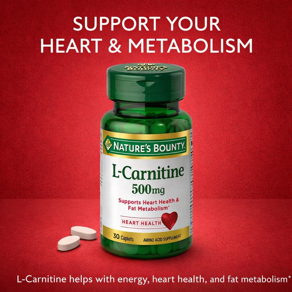 Nature's Bounty L-Carnitine 500mg - 30 Tablets
