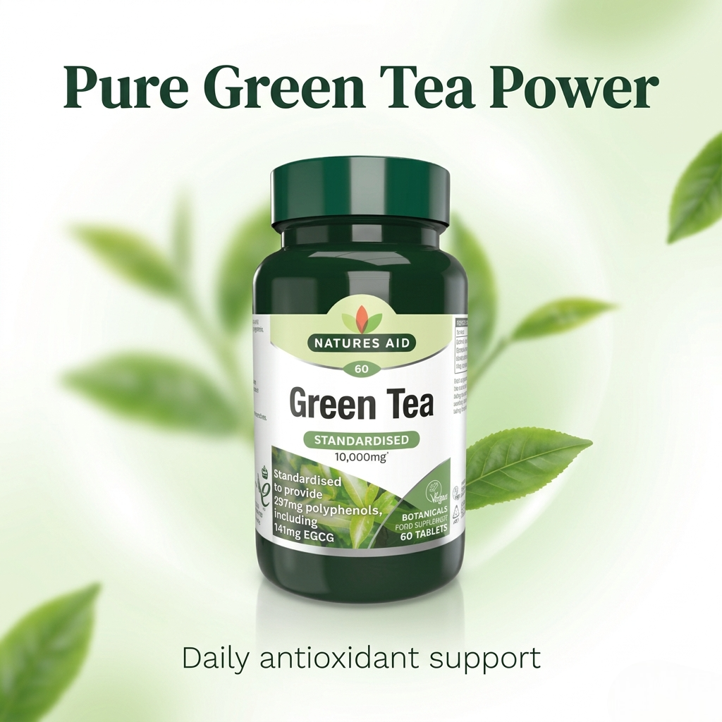 Nature's Aid Green Tea 10,000mg -  60 Tablets