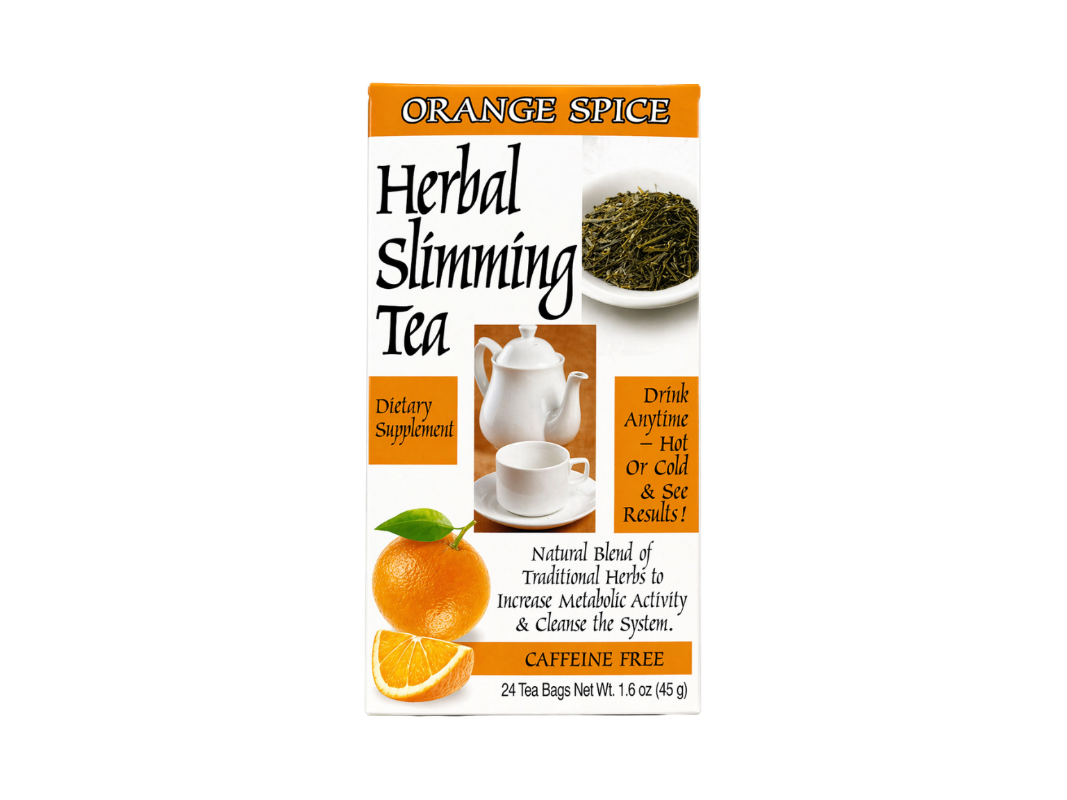 21st Century Herbal Slimming Tea 24s - Orange Spice