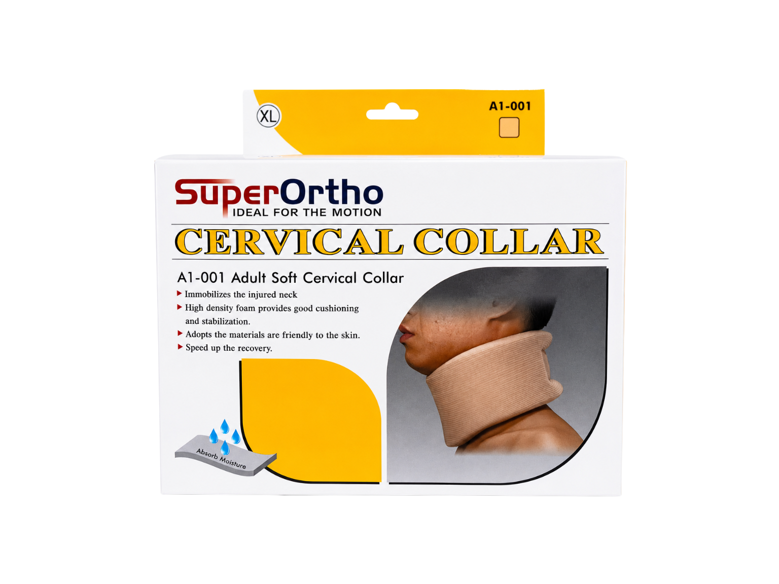 Super Ortho A1-001 Adult Soft Cervical Collar - XL