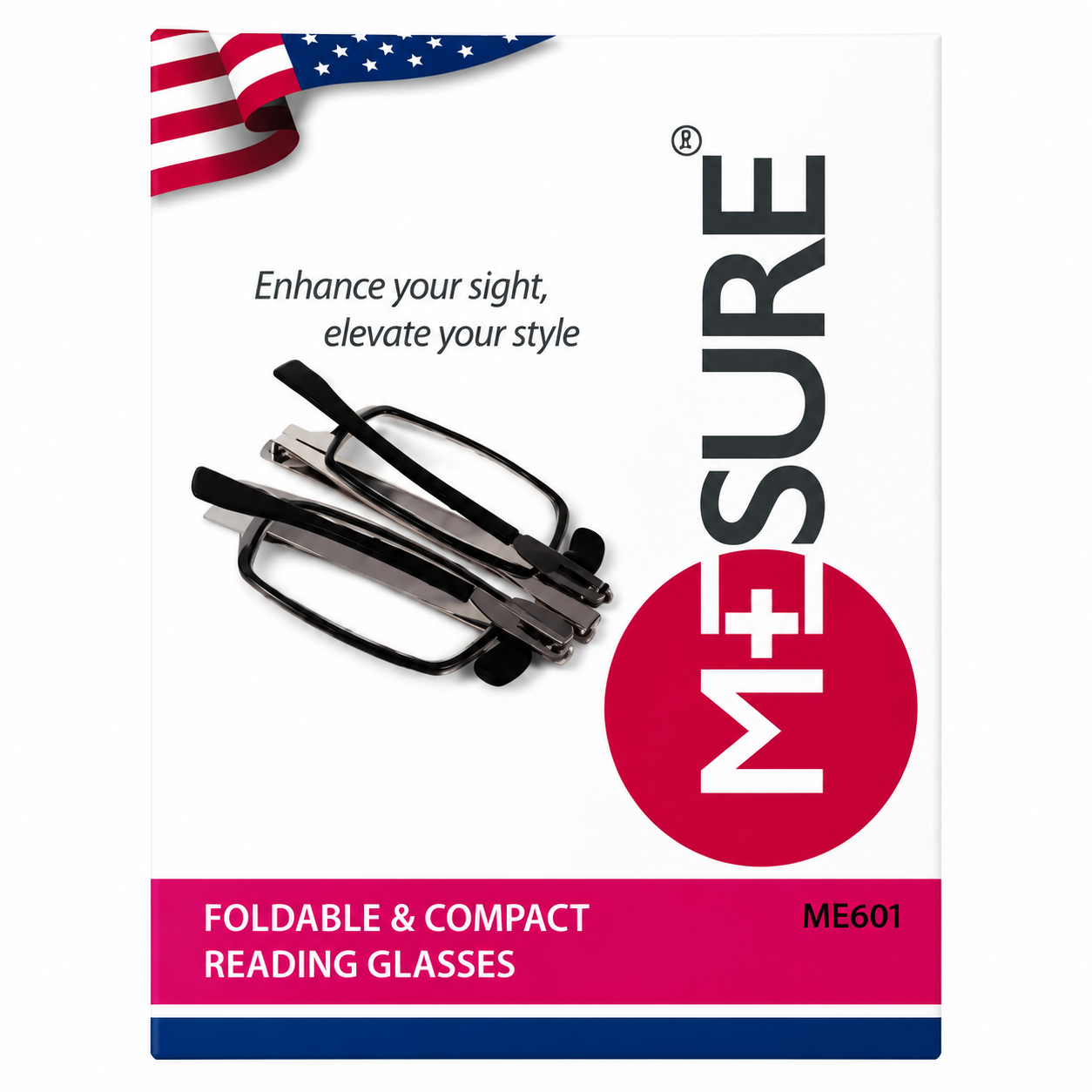 ME601-175 Mesure Foldable Reading Glass 1.75
