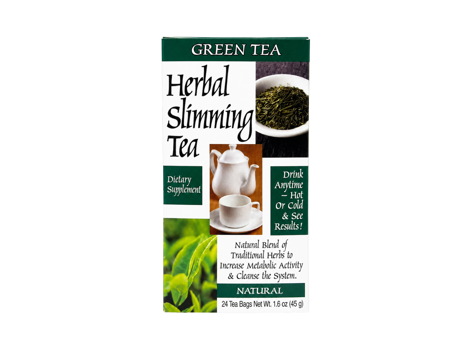 21st Century Herbal Slimming Tea 24s - Green Tea