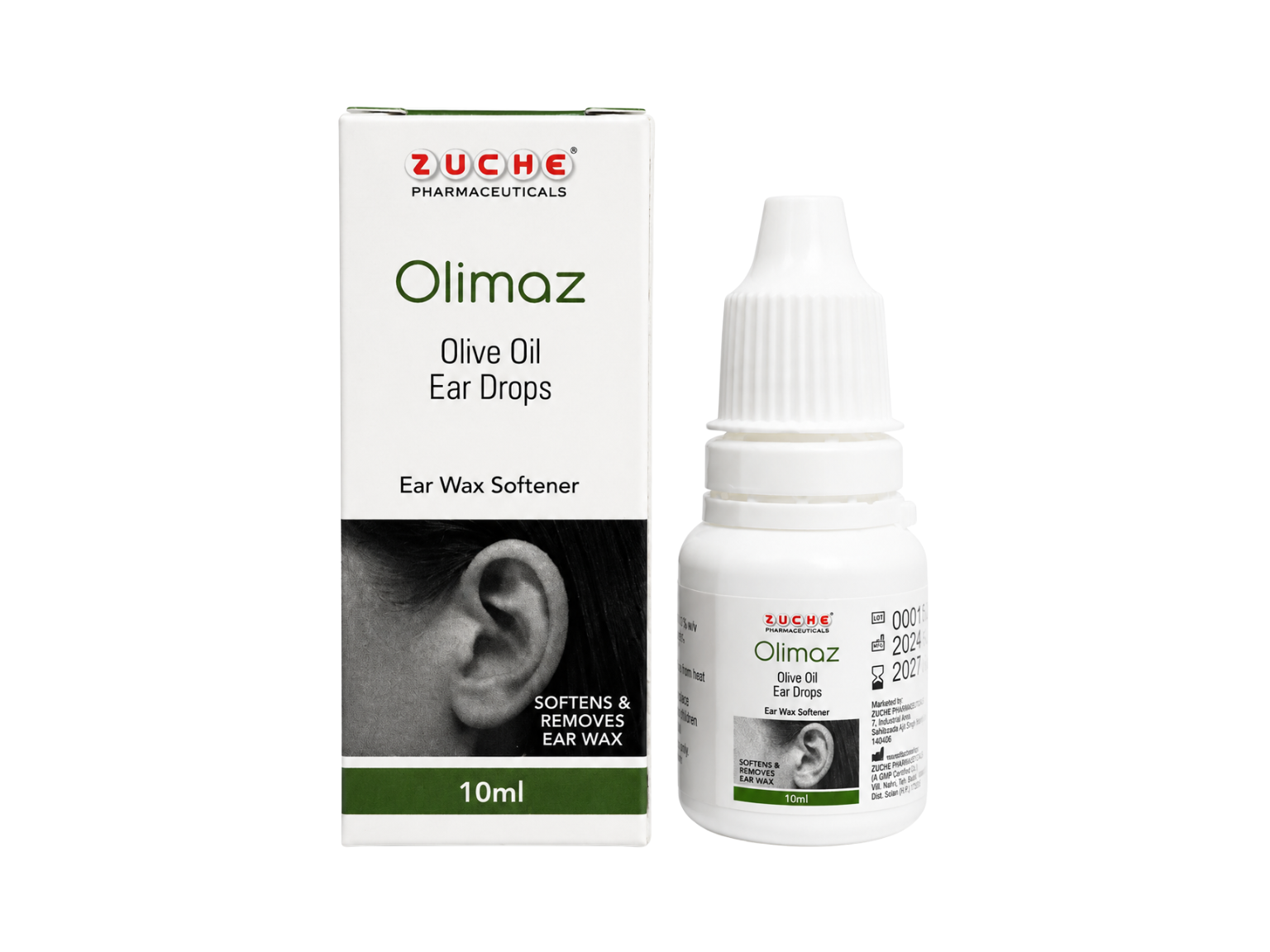 Zuche Olimaz Olive Oil Ear Drops 10ml