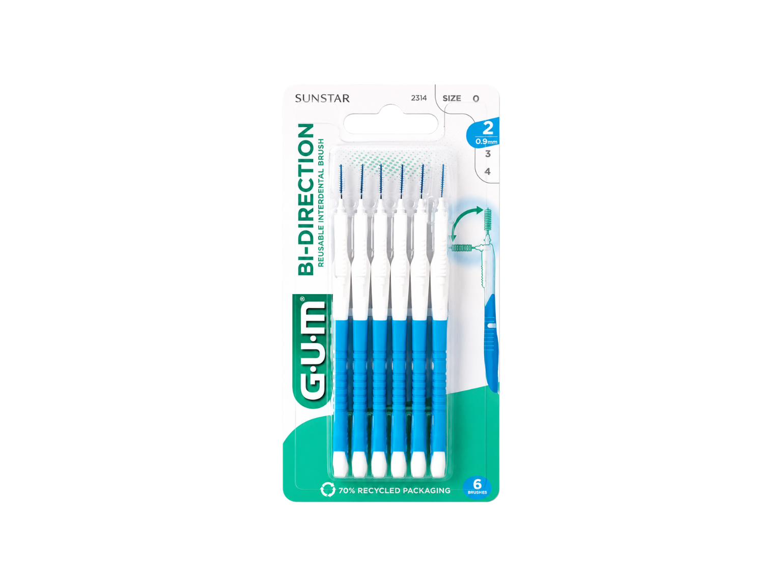 Gum Proxa Brush Bi-Direction (2314)
