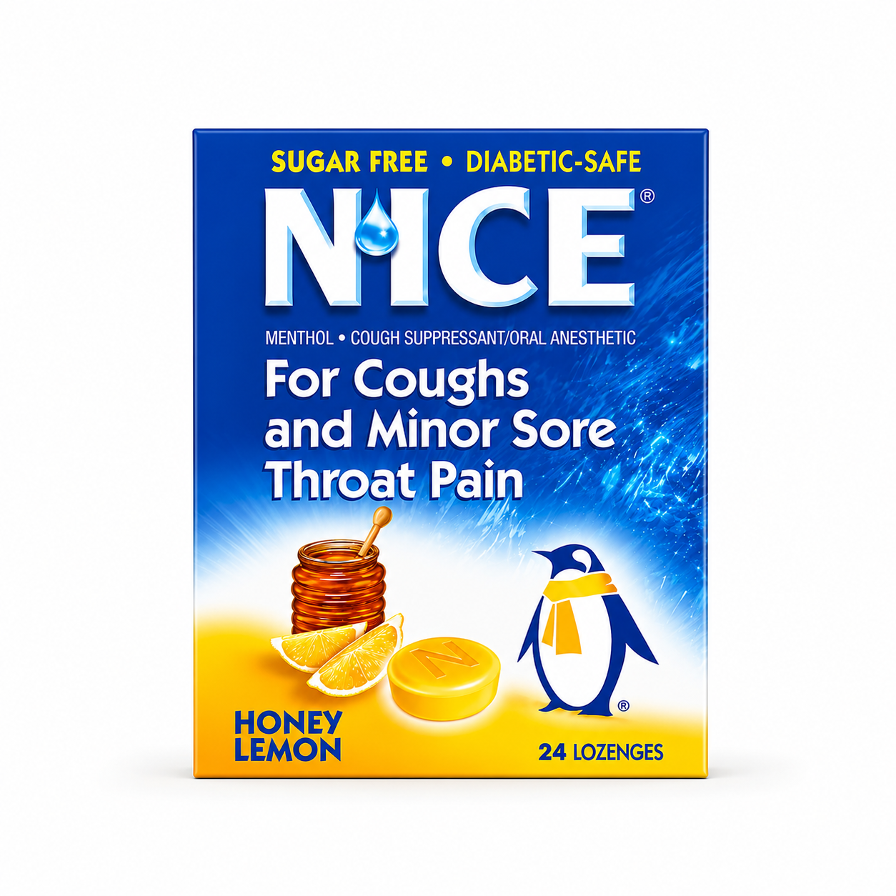 Nice - 24 Lozenges (Honey Lemon)