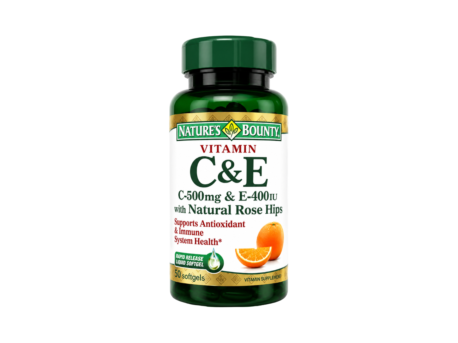 Nature's Bounty Vitamin C & E Softgels - 50 Softgels
