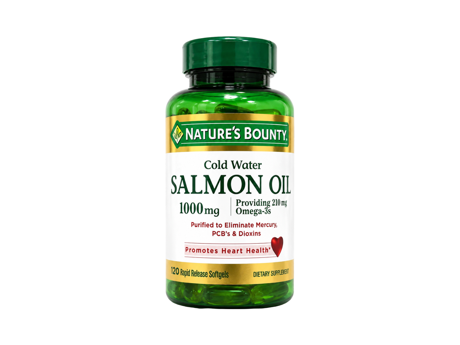 Nature's Bounty Salmon Oil 1000mg Omega 3 - 120 Softgels