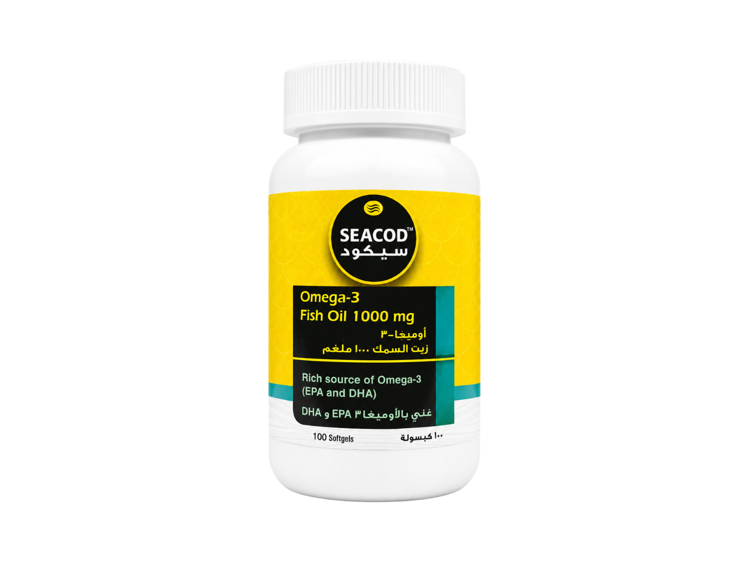 Geltec Seacod Omega-3 Fish Oil 1000mg 100 Capsules