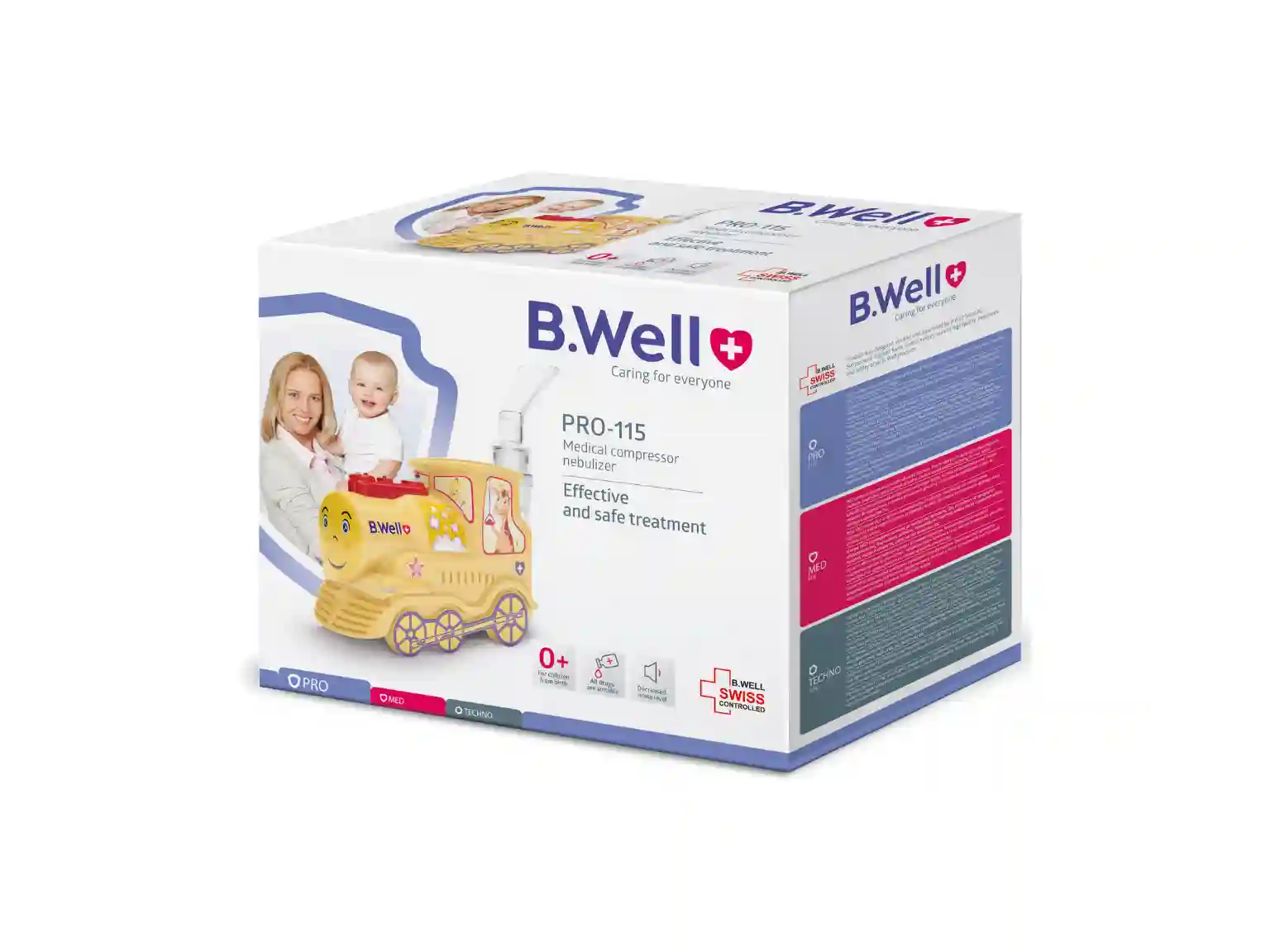 B.Well Pro-115 Compressor Nebulizer Train