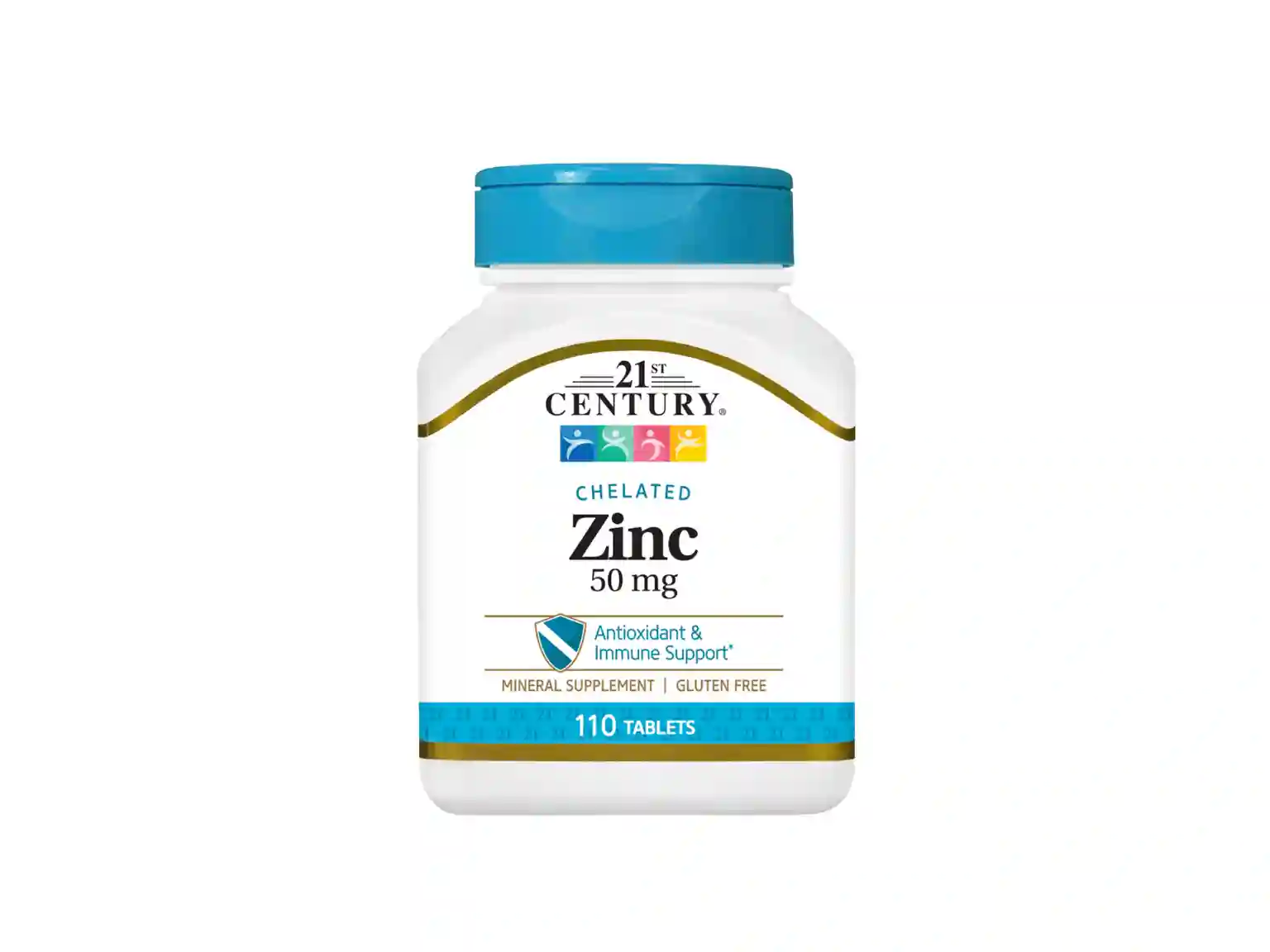 21St Century Chelated Zinc 50mg, 110 Tablets