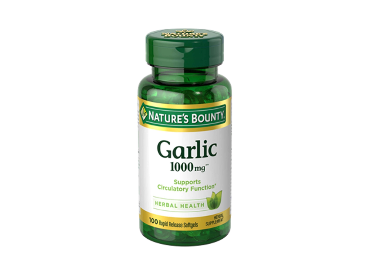 Nature's Bounty Garlic 1000mg Odorless - 100 Softgels