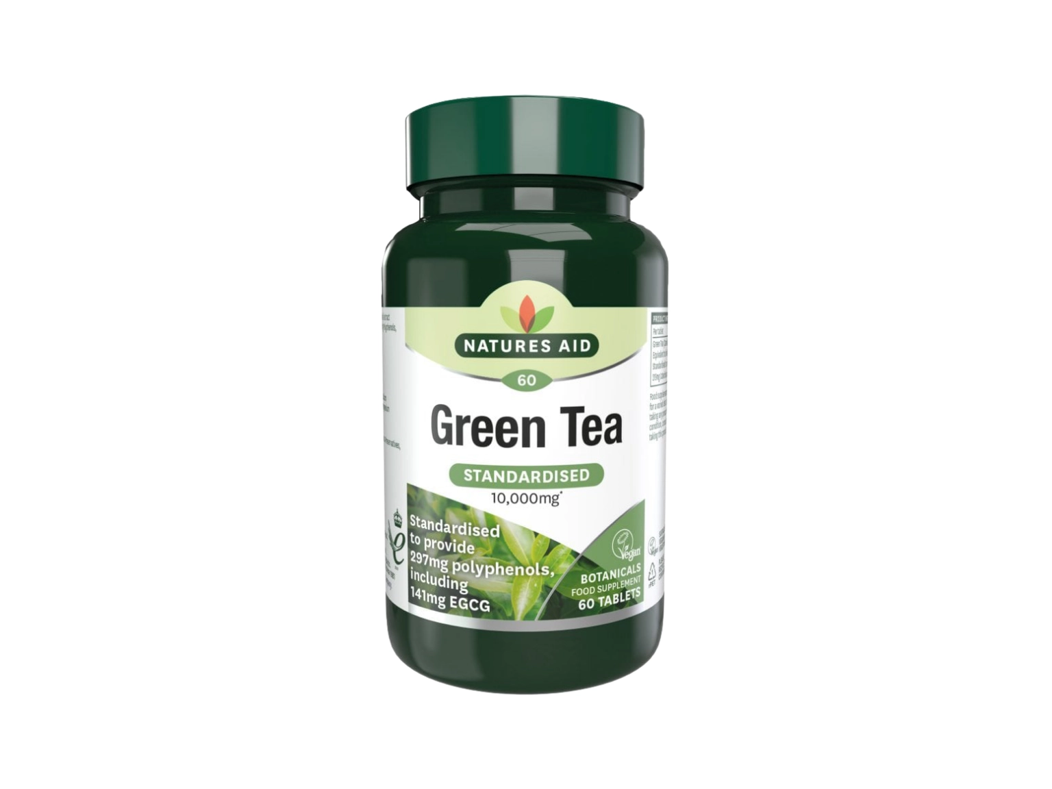 Nature's Aid Green Tea 10,000mg -  60 Tablets