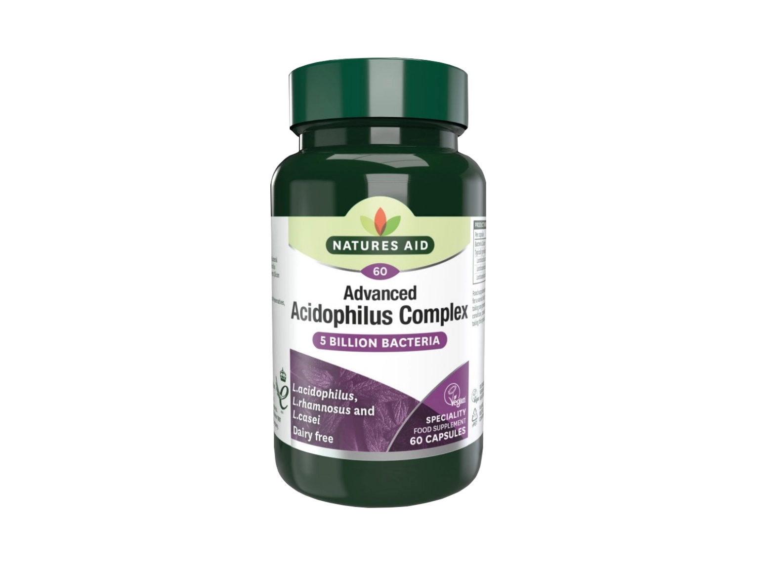 Natures Aid Acidophilus Complex - 60 Capsules