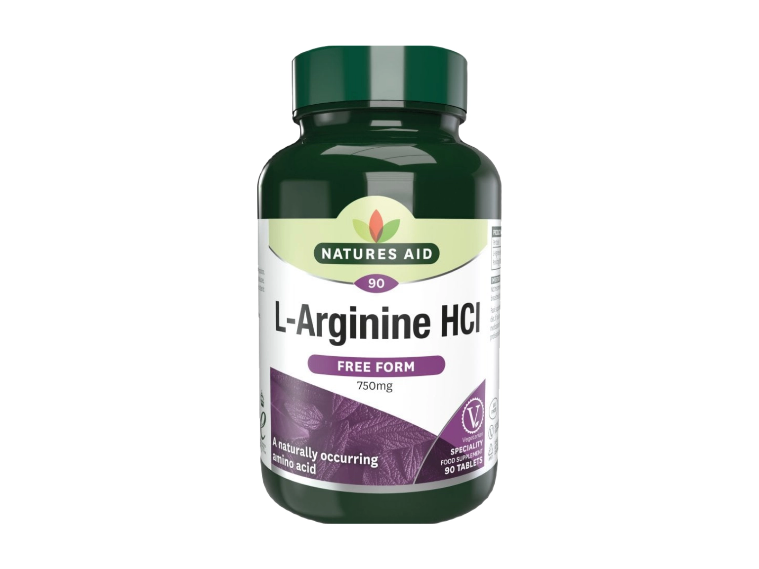 Natures Aid L-Arginine HCL 750mg - 90 Tablets