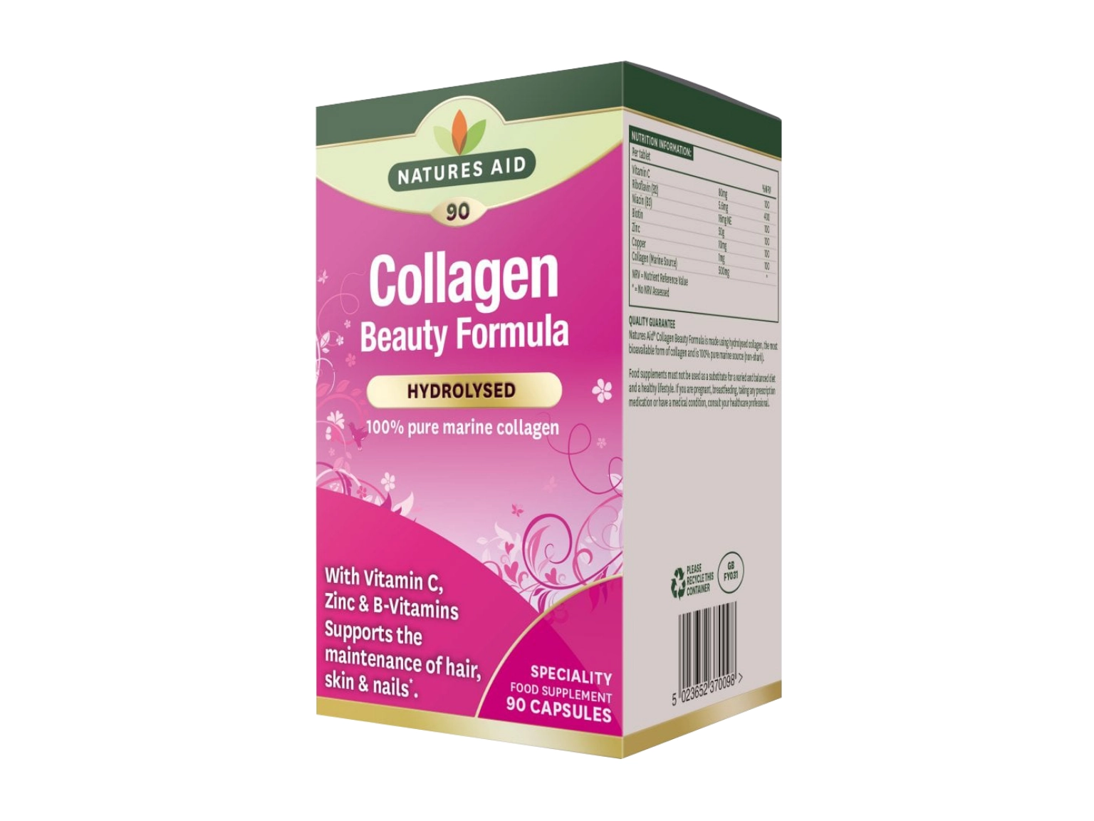 Nature's Aid Collagen Beauty Formula - 90 Capsules