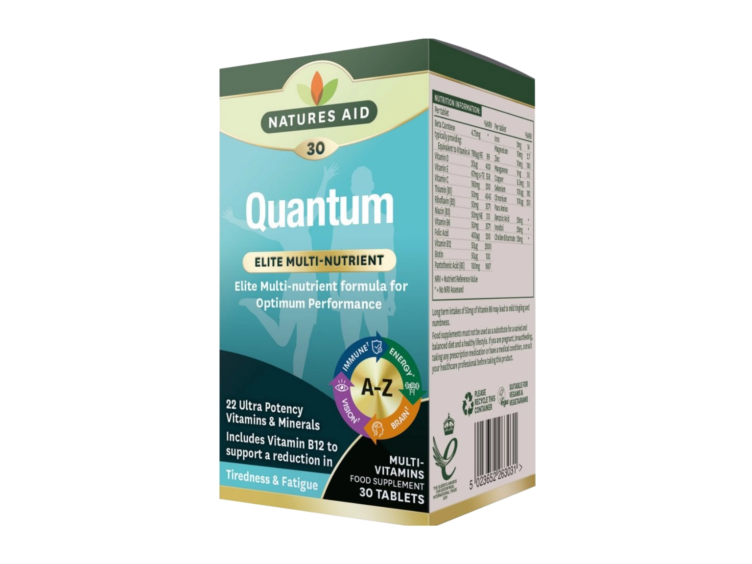 Nature's Aid Quantum Multivitamins - 30 Tablets
